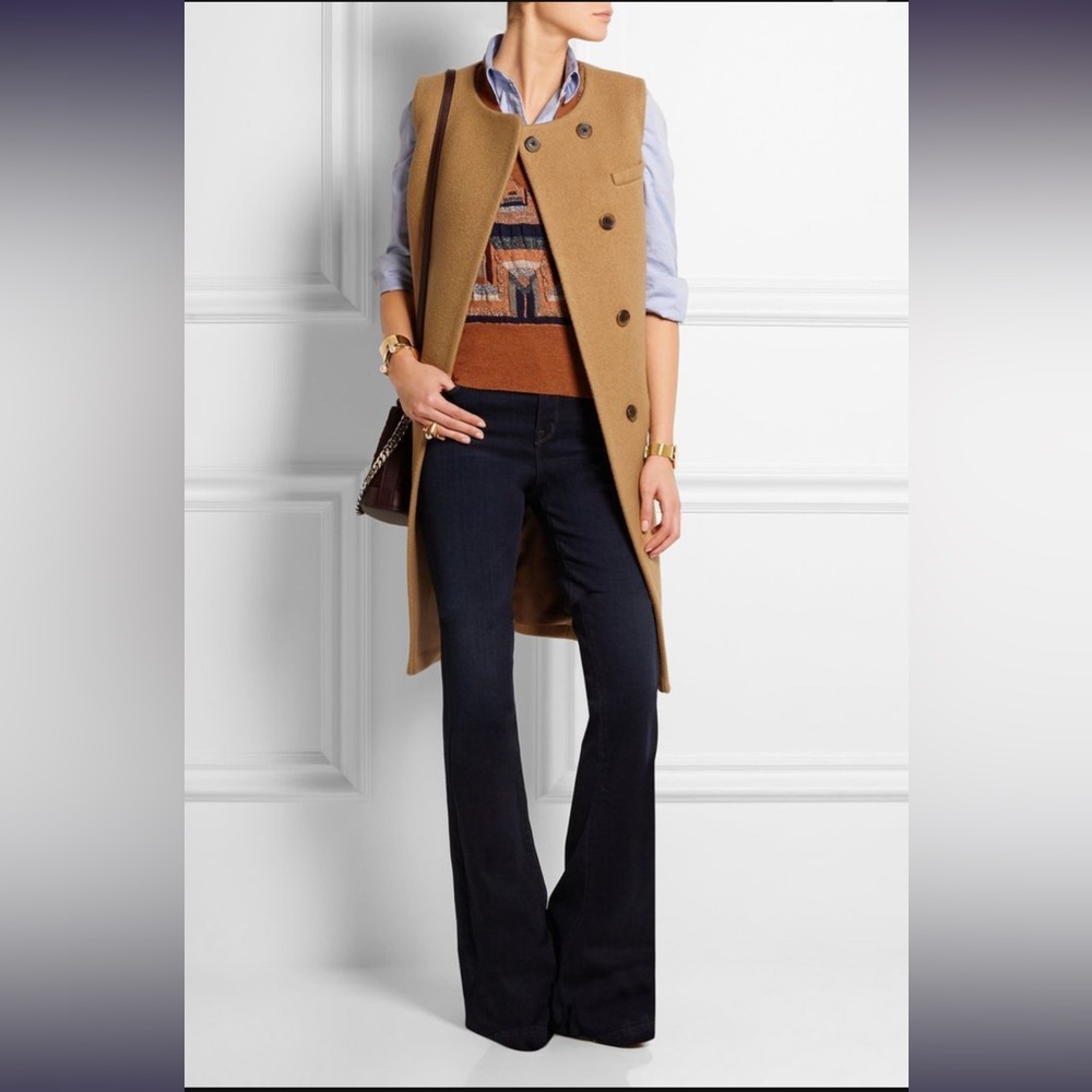J. Crew Collection Long Wool Vest